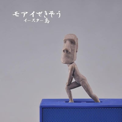 日系盲盒系列 伸展中的摩艾第一彈五件組合2