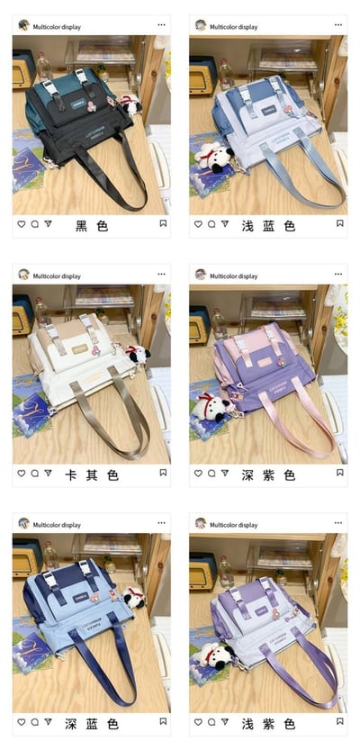 多功能防水補習手提斜挎包 大容量耐用款   男女通用多色可選20