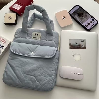 韓系ins風 加厚防震手提筆電平板包電腦包4