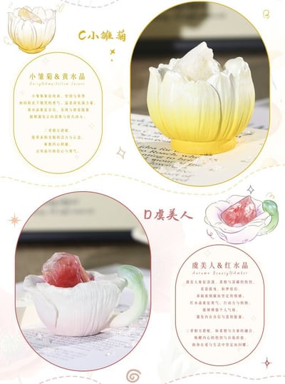 如沐花間能量盲盒 高顏值水晶盲盒 9款花語造型6