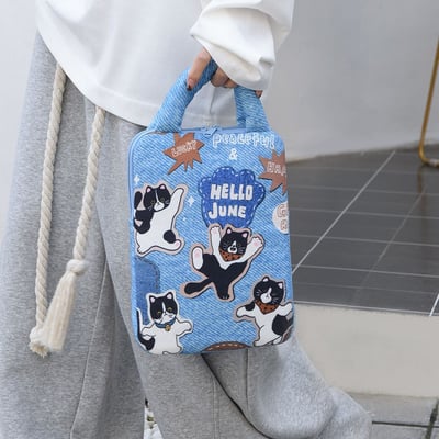 卡通手提iPad收納包 防摔保護 11/14吋平板電腦包1