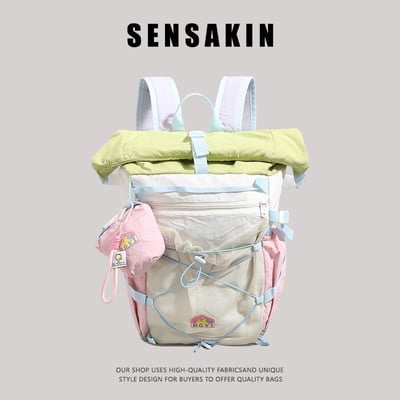 超輕量設計 森系配色機能後背包7