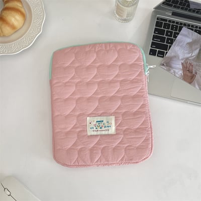 韓系馬卡龍色 iPad平板筆電內膽包11/14吋軟綿防震收納袋10