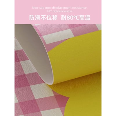 卡通豪可愛的臘腸狗 防水防油免洗皮革餐墊2入4