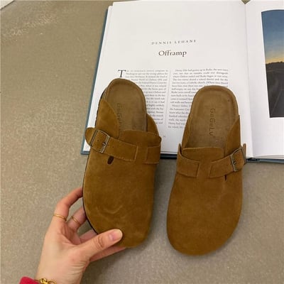 新款平底包頭半拖鞋勃肯鞋2