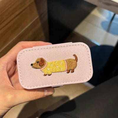 可愛臘腸小狗首飾收納盒4