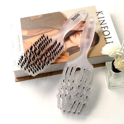 優質六爪鏤空豬鬃毛排骨按摩梳5