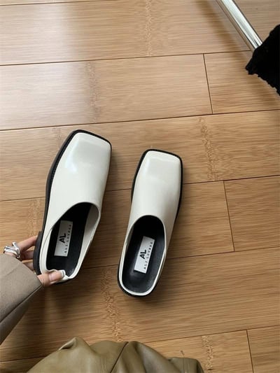 韓系半跟方頭穆勒鞋5