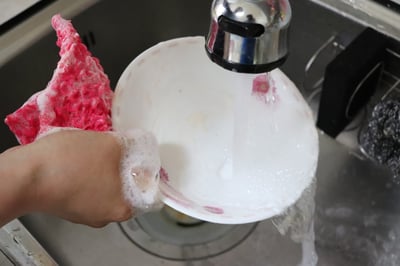 韓國製kitchen-art三層交織立體菜瓜布 10入(顏色隨機)6