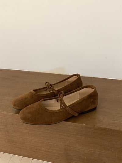 秋冬法式瑪麗珍   美拉德氣質平底鞋復古方圓頭4