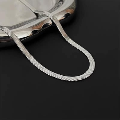 男款金色銀色蛇骨百搭項鍊1
