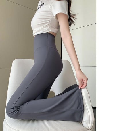 一秒長腿精 秋季新款微喇叭鯊魚褲10