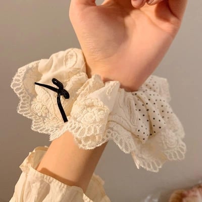 韓劇歐尼同款 波點大腸髮圈5