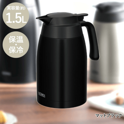 日本 THERMOS膳魔師 不鏽鋼真空保溫壺 1.5L (銀色/棕色/黑色)6