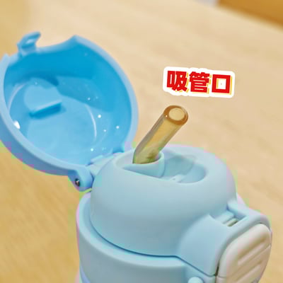 可愛萌寵保溫杯吸管直飲兩用設計11
