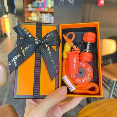 送健身人最懂的小驚喜 多巴胺彩色健身包包掛件 療癒系運動掛飾4