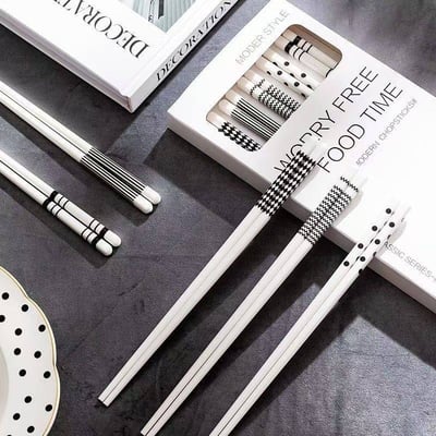 赫本風高顏值陶瓷筷子組2