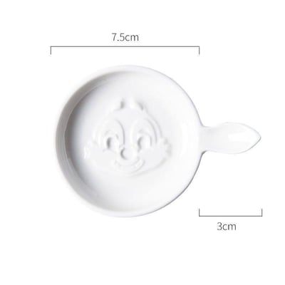 可愛爆擊！ 卡通立體小碟子四入組 日式調味碟/醬油碟4