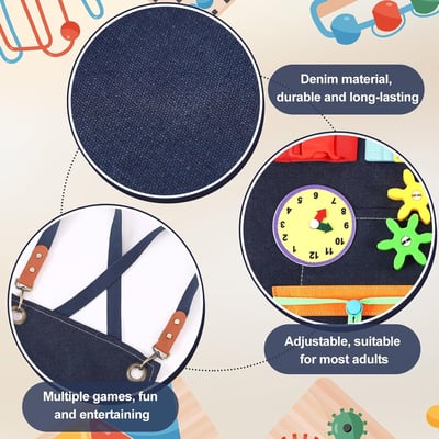 陪伴式感官訓練圍裙 長輩手部活動益智玩具4