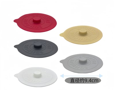 韓系Ins風 食品級矽膠杯蓋 萬用圓形防塵蓋  馬克杯茶杯通用 5入組6