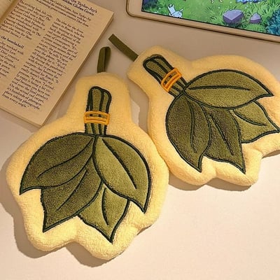 柚子葉擦手巾 擦掉晦氣的小儀式 加厚吸水可愛掛式手巾5