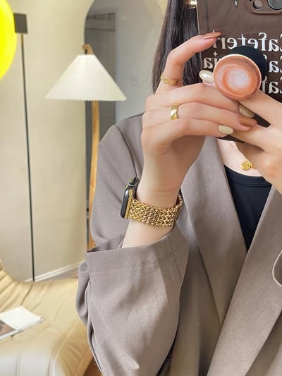 編織不鏽鋼金屬Apple Watch錶帶5