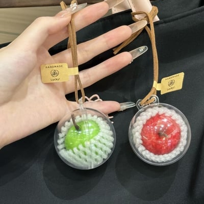 寓意平安一顆蘋果小掛件  可愛小禮物平平安安 節日交換禮物1