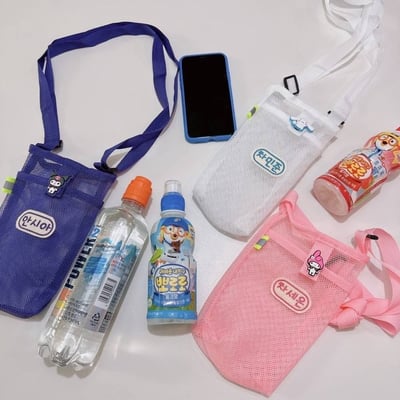 韓國 正版三麗鷗客製化 網格水壺包6