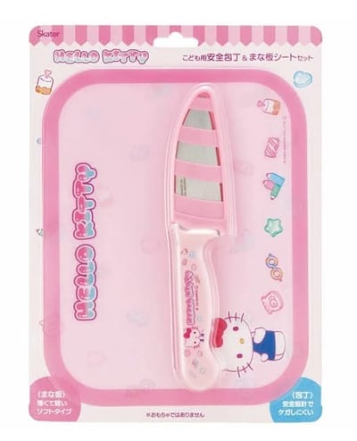 日本  兒童安全料理組｜安全菜刀＋切菜墊套組3