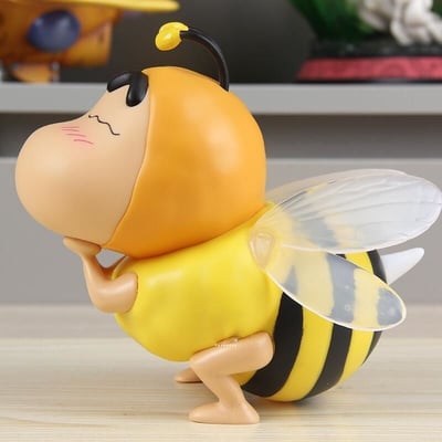 可愛蜜蜂裝蠟筆小新公仔 約18CM   現貨免運4