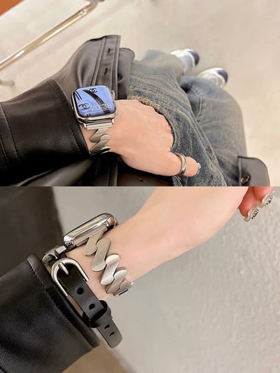 高顏值莫比烏斯不鏽鋼Apple watch錶帶5