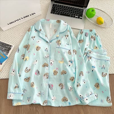 多款優質雲朵綿料舒適長袖睡衣套裝1