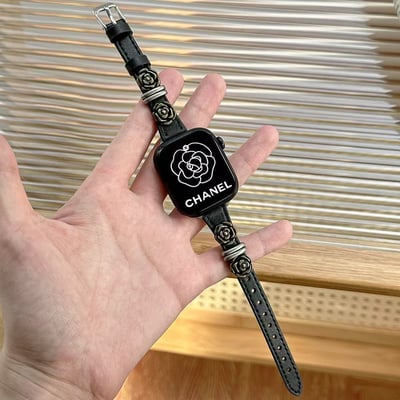 復古金屬山茶花蘋果錶帶  小蛮腰設計百搭氣質款4