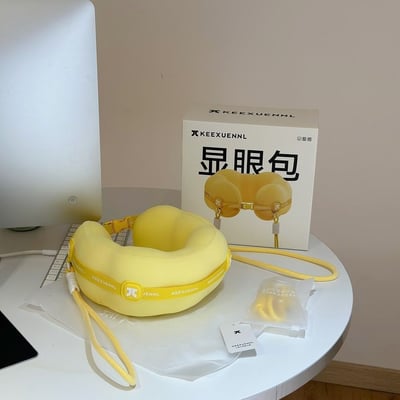 記憶棉360°環繞支撐 出差通勤×旅行午睡必備顯眼包頸枕6