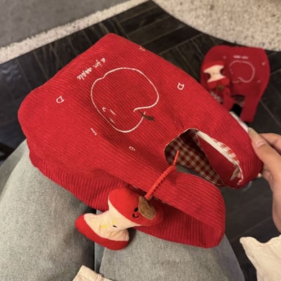 新年送閨蜜的平安小心意 紅色蘋果手提包3