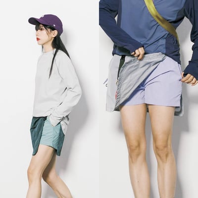 山系戶外工裝半身裙 防走光短裙 A字百搭運動傘裙褲2