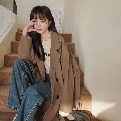 我有加大尺碼 韓版超值寬鬆有型西裝外套5