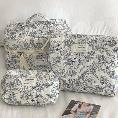 韓系森林手繪風收納三件組1