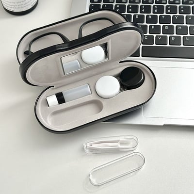 一盒搞定雙層 二合一眼鏡盒 隱形眼鏡＋框架眼鏡雙用眼鏡盒3