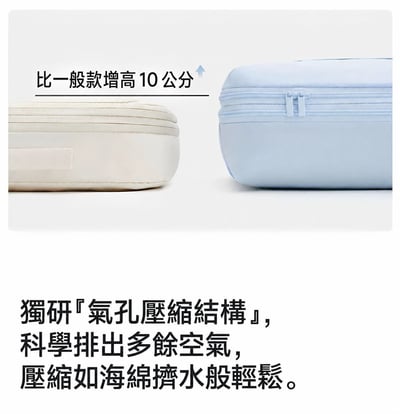 5合1旅行壓縮收納袋衣物分裝整理袋 大容量可擴充行李箱收納包3
