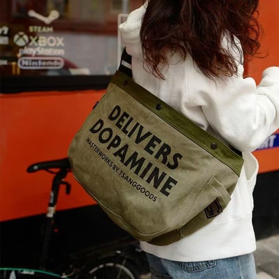 復古街頭機能大包 潮牌新款大容量托特斜挎包6