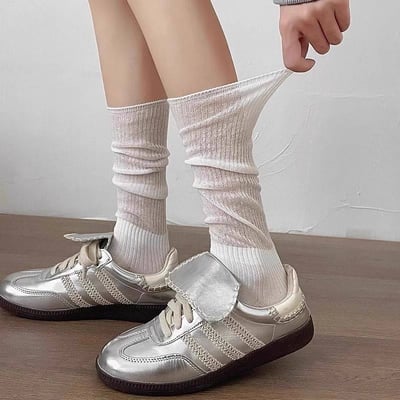 溫柔感芭蕾風微透堆堆襪5雙組5