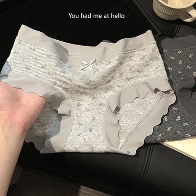 韓版復古碎花純棉內褲 柔軟親膚低腰三角褲舒適內褲4件組2