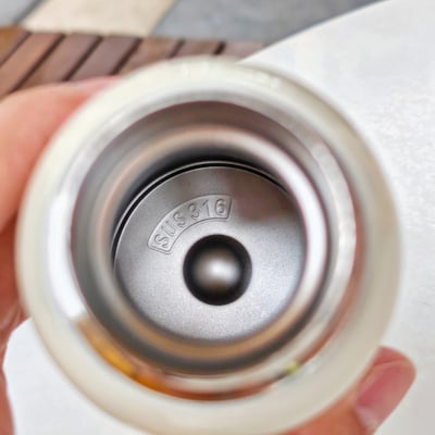 圓球球萌系保溫杯 400ml可愛色系不鏽鋼保溫杯 附掛件便攜水杯8