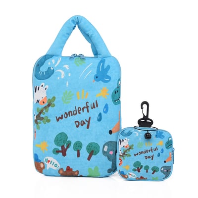 卡通手提iPad收納包 防摔保護 11/14吋平板電腦包5