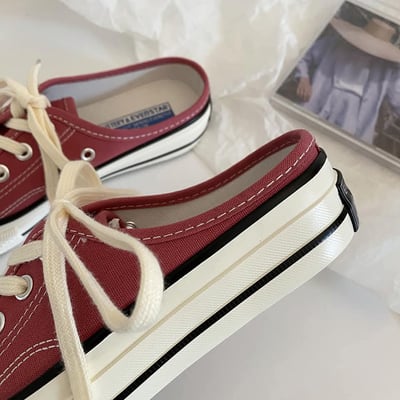 就是很愛這個帆布的隨性情侶懶人鞋  現貨黃色白色粉色7