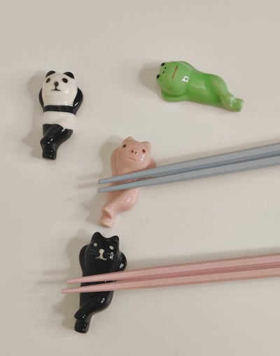 日系萌系小動物陶瓷筷架3