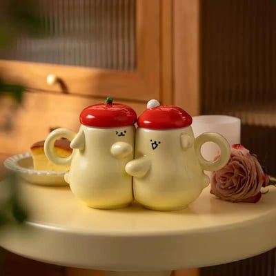 卡哇伊相擁陶瓷抱抱杯2