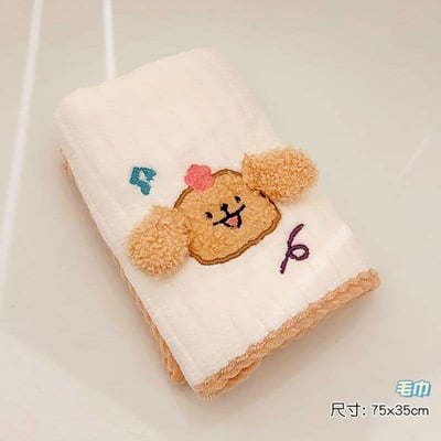 我是線條小狗刺繡 陪你洗澡的毛巾組合5