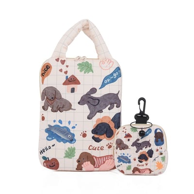 卡通手提iPad收納包 防摔保護 11/14吋平板電腦包12